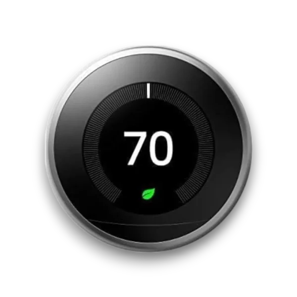 Nest Learning Thermostat 3rd Generation showing Leaf icon at 70 degrees
