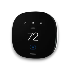 ecobee 3 lite smart thermostat sleek black display