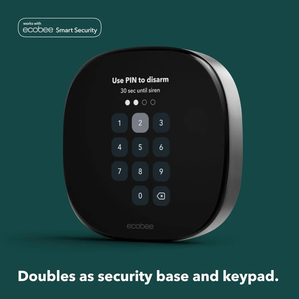 Ecobee Smart Premium Thermostat Doubles as Security Keypad