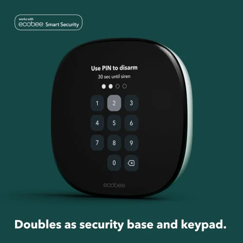 Ecobee Smart Thermostat Enhanced doubles as smart security keypad
